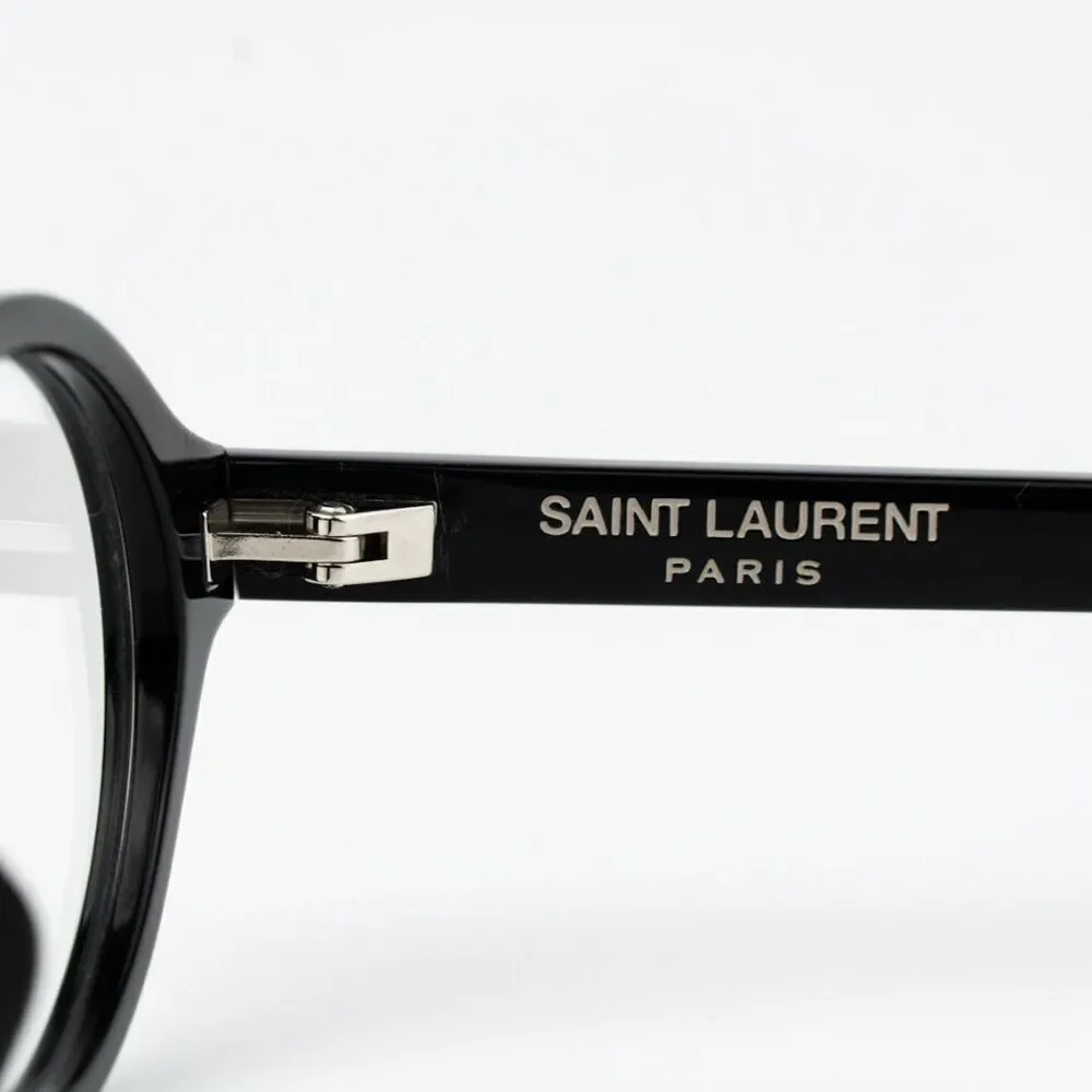 NEW Saint Laurent SL751 JEANNE OPT 001 Black Oval Women Eyeglasses